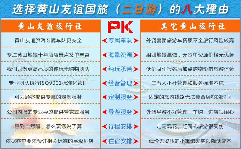 黃山二日游報價，選黃山友誼旅行社！