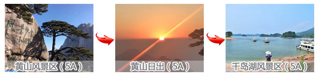 黃山千島湖三日游景點游玩順序圖 黃山千島湖三日游景點游玩順序圖