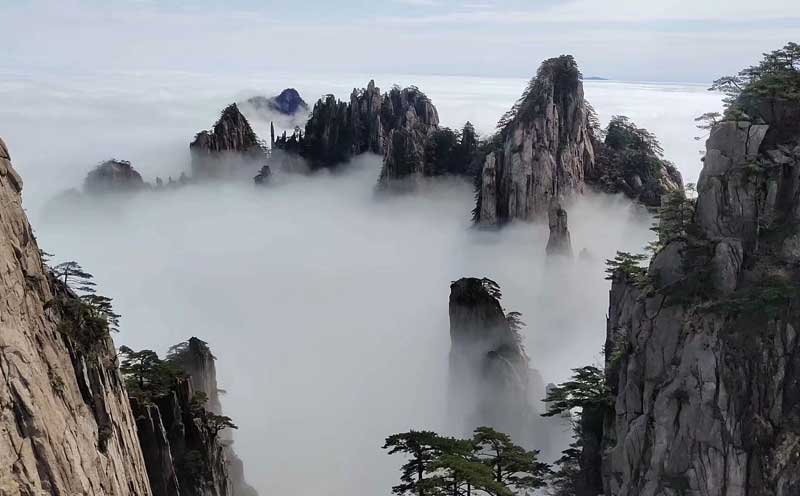 2019年五一黃山云海美圖