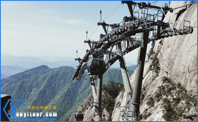 一條攻略玩轉(zhuǎn)黃山-黃山索道圖